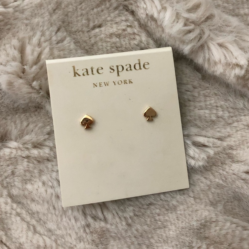 Kate Spade RARE ♠️ Spade Studs Gold
